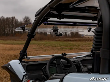 KAWASAKI KRX FLIP UP WINDSHIELD - Scratch Resistant Poly Carbonate