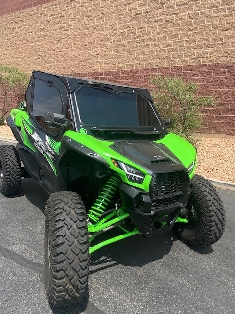 Kawasaki KRX Upper Doors Kit – Safety Glass & Aluminum Frame Kawasaki KRX Upper Doors Kit – Safety Glass & Aluminum Frame