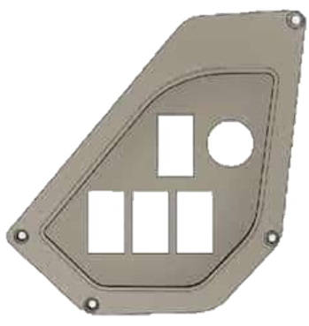 Kawasaki Teryx Center Console Switch Panel - 4 Switch 1 Gauge