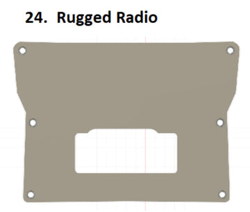2020 KRX Rugged Radio dash panel