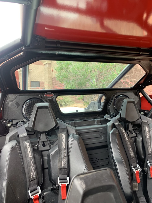 NEW RZR PRO XP Rear Windshield for 2 or 4 Seat with Rockford Fosgate Speakers