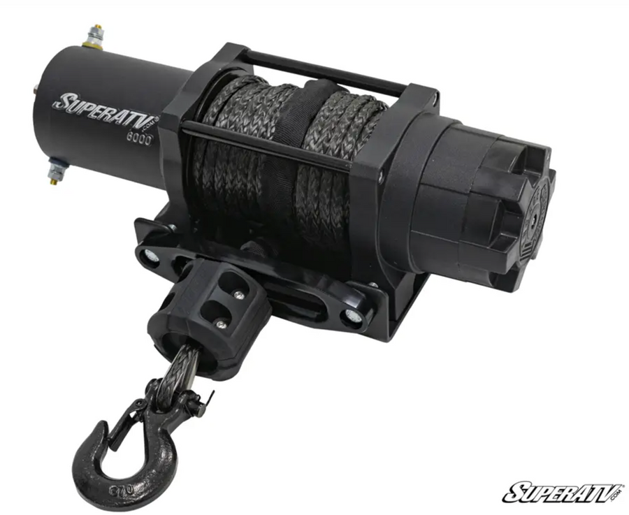 Super ATV 6000 lb WINCH WITH WIRELESS REMOTE & SYNTHETIC ROPE
