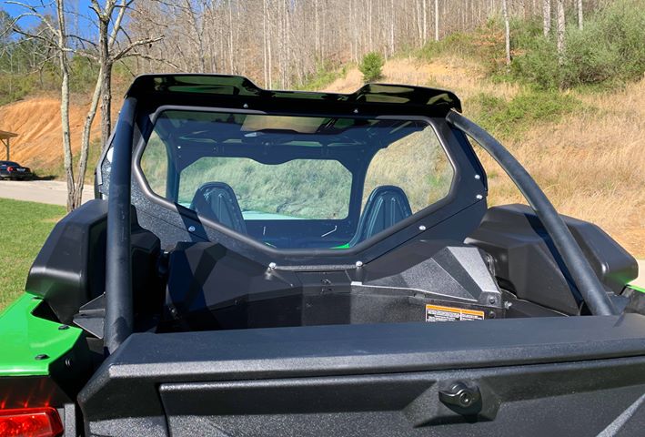 Dirt Warrior Kawasaki KRX 1000 Rear Glass Windshield (2020-2025