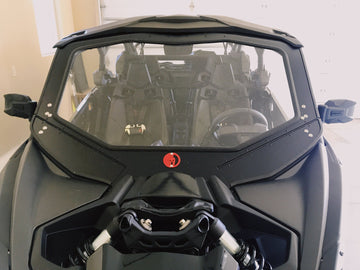 Dirt Warrior CANAM X3 Full Glass Front Windshield